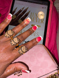 Hello Kitty Gold Nugget Ring